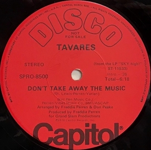 TAVARES / タバレス / DON'T TAKE AWAY THE MUSIC