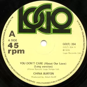CHINA BURTON / YOU DON'T CARE (ABOUT OUR LOVE) <12">