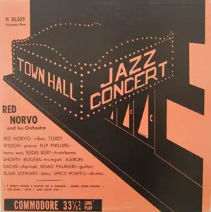 RED NORVO / レッド・ノーヴォ / TOWN HALL CONCERT VOLUME ONE