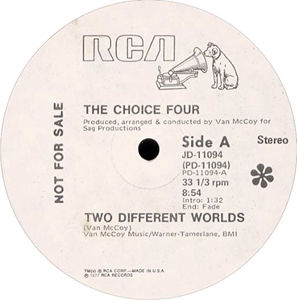 CHOICE FOUR / チョイス・フォー / TWO DIFFERENT WORLDS / COME DOWN TO EARTH