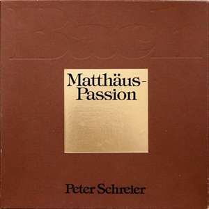 PETER SCHREIER / ペーター・シュライアー / BACH: MATTHAUS-PASSION