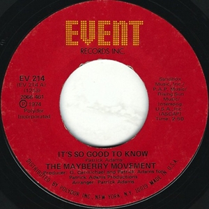 MAYBERRY MOVEMENT / IT'S SO GOOD TO KNOW