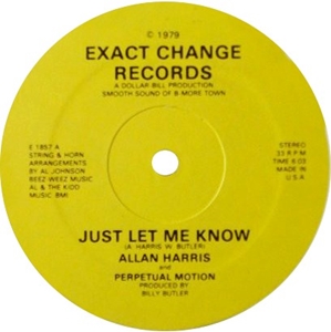 ALLAN HARRIS / アラン・ハリス / JUST LET ME KNOW / GET READY