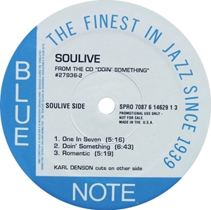SOULIVE / KARL DENSON / ONE IN SEVEN / WHO ARE YOU? (PROMO) 12"