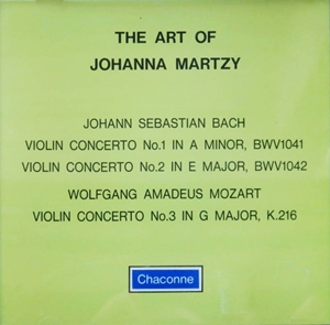 JOHANNA MARTZY / ヨハンナ・マルツィ / ART OF JOHANNA MARTZY - BACH / MOZART: VIOLIN CONCERTOS