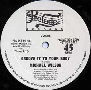 GROOVE IT TO YOUR BODY/MICHAEL WILSON｜SOUL/BLUES/GOSPEL｜ディスク