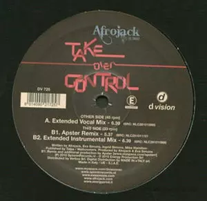 ⭐︎激レア盤⭐︎Afrojack / Take Over Control（送料無料） AFROJACK / アフロジャック商品一覧｜JAZZ｜ディスクユニオン