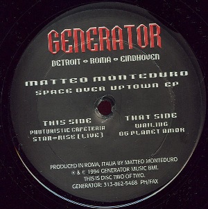 MATTEO MONTEDURO / SPACE OVER UPTOWN EP