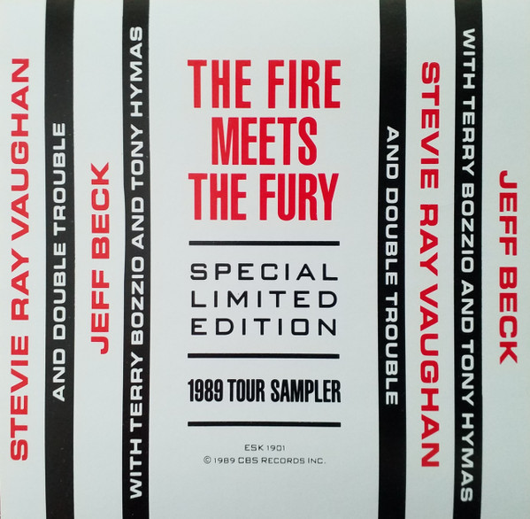 JEFF BECK / STEVIE RAY VAUGHAN / FIRE MEETS THE FURY 1989 TOUR SAMPLER