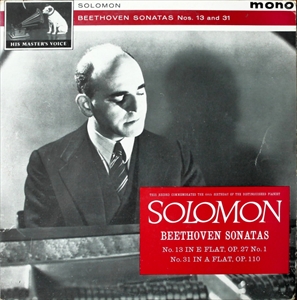 SOLOMON (SOLOMON CUTNER) (PIANO) / ソロモン (ソロモン・カットナー) / BEETHOVEN: SONATAS NO.13 / NO.31