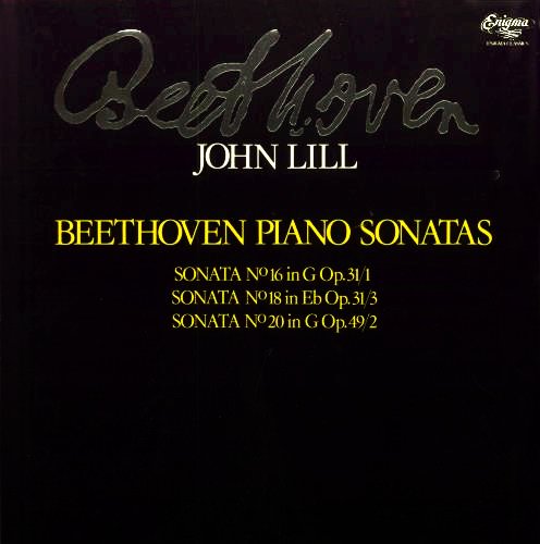 JOHN LILL / ジョン・リル / BEETHOVEN: PIANO SONATAS NO.16 / NO.18 / NO.20