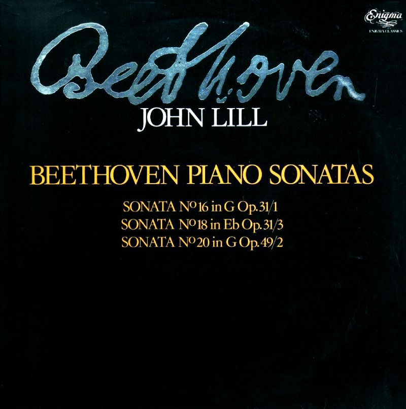 JOHN LILL / ジョン・リル / BEETHOVEN: PIANO SONATAS NO.16 / NO.18 / NO.20