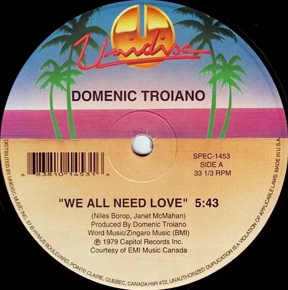 DOMENIC TROIANO / TASTE OF HONEY / WE ALL NEED LOVE / BOOGIE OOGIE OOGIE