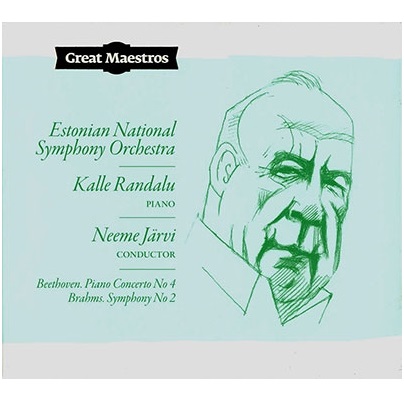 KALLE RANDALU & NEEME JARVI / カッレ・ランダル & ネーメ・ヤルヴィ / BRAHMS:SYMPHONY NO.2 / BEETHOVEN:PIANO CONCERTO NO.4