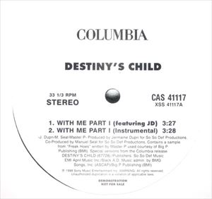 DESTINY'S CHILD / デスティニーズ・チャイルド / WITH ME PART I II