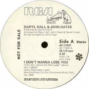 DARYL HALL AND JOHN OATES / ダリル・ホール&ジョン・オーツ / I DON'T WANNA LOSE YOU