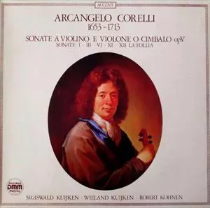 WIELAND KUIJKEN / ヴィーラント・クイケン / CORELLI: SONATE A VIOLINO E VIOLONE O CIMBALO OP. V
