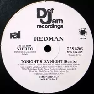 REDMAN / レッドマン / TONIGHT'S DA NIGHT (REMIX)