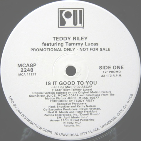 TEDDY RILEY / テディ・ライリー / IS IT GOOD TO YOU