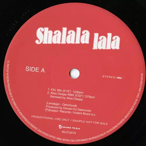 SHALALA LALA/VENGABOYS｜HIPHOP/R&B｜ディスクユニオン・オンライン