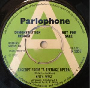 KEITH WEST / キース・ウェスト / EXCERPTS FROM A TEENAGE OPERA