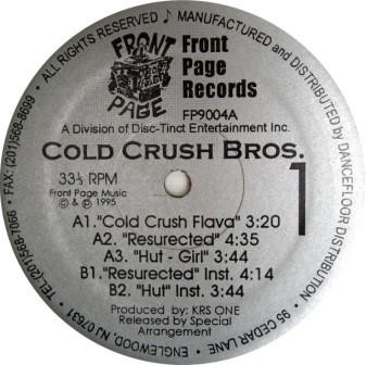 COLD CRUSH BROTHERS / COLD CRUSH FLAVA / RESURECTED 12"