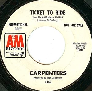 CARPENTERS / カーペンターズ / TICKET TO RIDE / YOUR WONDERFUL PARADE