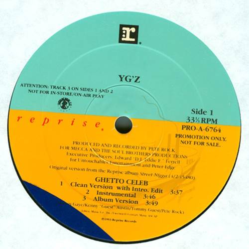 YG'Z / GHETTO CELEB 12"