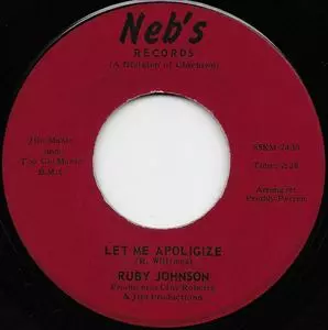 RUBY JOHNSON / LET ME APOLIGIZE