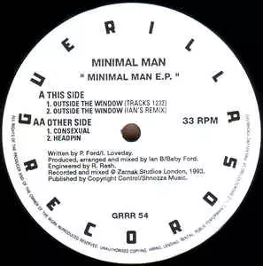 MINIMAL MAN (BABY FORD/EON) / MINIMAL MAN E.P.