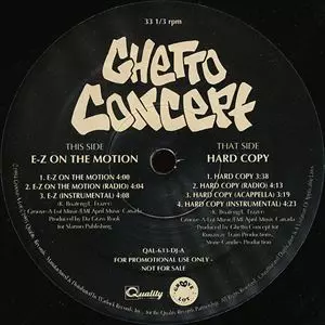 Ghetto Concept hip hop Canada record レコ 【公式通販】