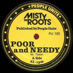 MISTY IN ROOTS / ミスティ・イン・ルーツ / POOR AND NEEDY / FOLLOW FASHION
