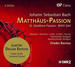 FRIEDER BERNIUS / フリーダー・ベルニウス / BACH: MATTHAUS PASSION ST. MATTHEW PASSION - BWV 244