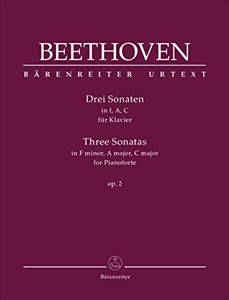 LUDWIG VAN BEETHOVEN / ルートヴィヒ・ヴァン・ベートーヴェン / THREE SONATAS FOR PIANO IN F MINOR A MAJOR C MAJOR OP.2