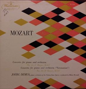 JORG DEMUS / イェルク・デームス / MOZART: CONCERTO NO.21 FOR PIANO AND ORCHESTRA / CONCERTO NO.26 FOR PIANO AND ORCHESTRA (CORONATION)