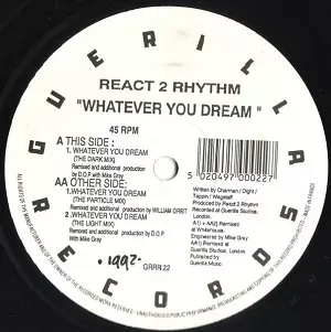 REACT 2 RHYTHM / WHATEVER YOU DREAM