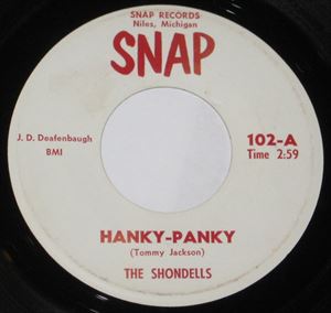 TOMMY JAMES & THE SHONDELLS / トミー・ジェイムス&ザ・ションデルズ / HANKY PANKY
