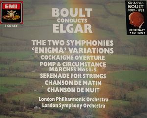 BOULT / ELGER: CONDUCTS THE TWO SYMPHONIES ENIGMA VARIATIONS