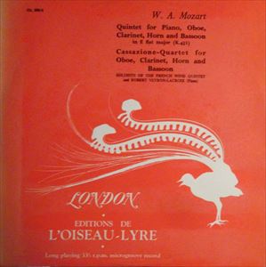 PIERRE PIERLOT / ピエール・ピエルロ / MOZART: QUINTET FOR PIANO, OBOE, CLARINET, HORN AND BASSOON / CASSAZIONE-QUARTET FOR OBOE, CLARINET, HORN AND BASSOON