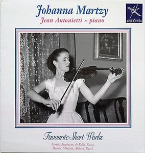 JOHANNA MARTZY / ヨハンナ・マルツィ / FAVOURITE SHORT WORKS BY 8 COMPOSERS