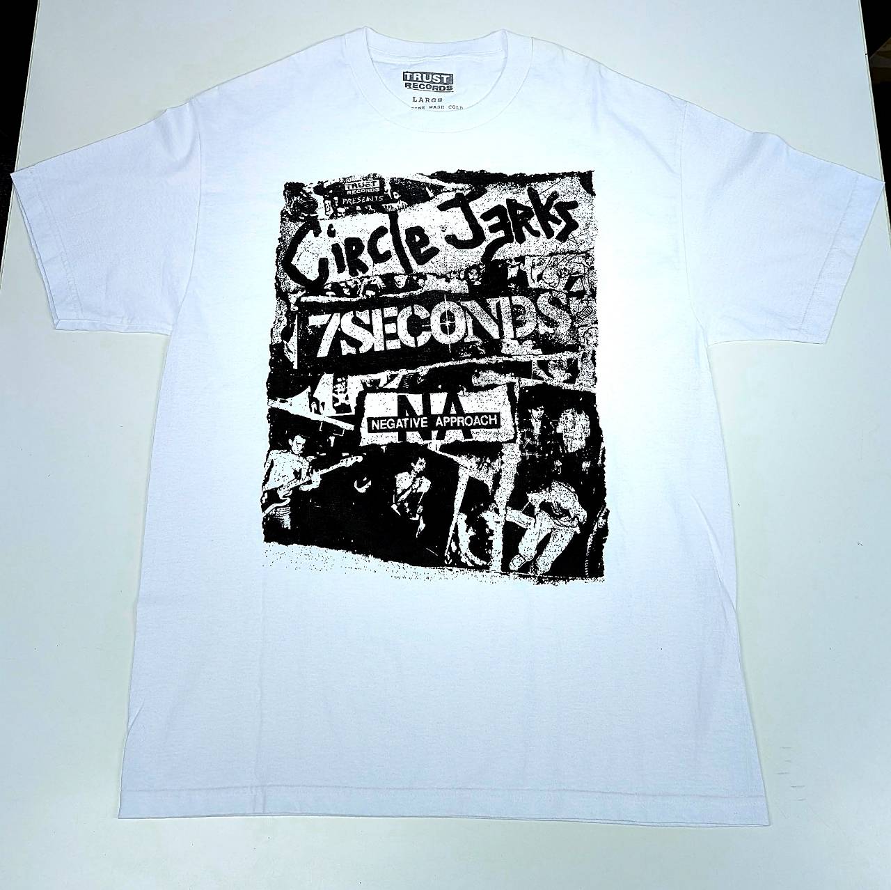 T-SHIRTS / CIRCLE JERKS/7 SECONDS/NEGATIVE APPROACH 2022 NORTH AMERICAN TOUR FLYER T