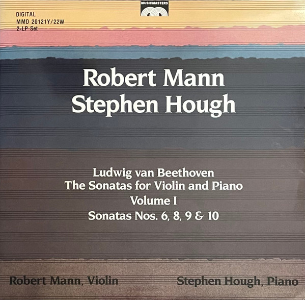 ROBERT MANN / ロバート・マン / BEETHOVEN: SONATAS FOR VIOLIN AND PIANO VOLUME 1 SONATAS NOS. 6, 8, 9 & 10