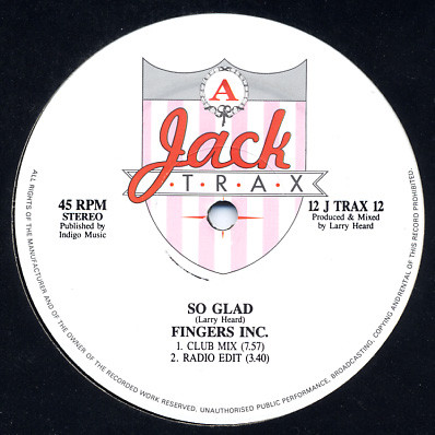 FINGERS INC. / フィンガーズ・インク / SO GLAD