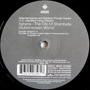 AFRIKA BAMBAATAA & WESTBAM PROUDLY PRESENT / AGHARTA-THE CITY OF SHAMBALLA