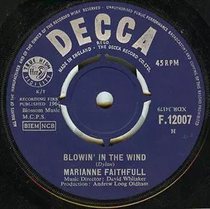 BLOWIN' IN THE WIND/MARIANNE FAITHFULL/マリアンヌ・フェイスフル