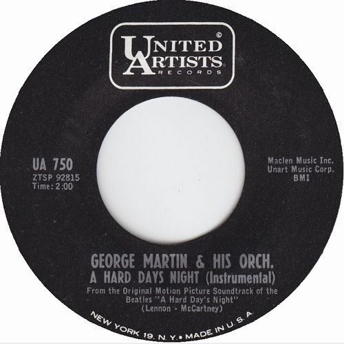 GEORGE MARTIN / ジョージ・マーティン / A HARD DAY'S NIGHT