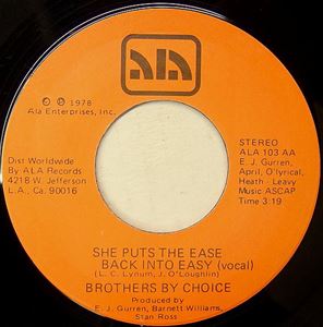 BROTHERS BY CHOICE / ブラザーズ・バイ・チョイス / SHE PUTS THE EASE BACK INTO EASY