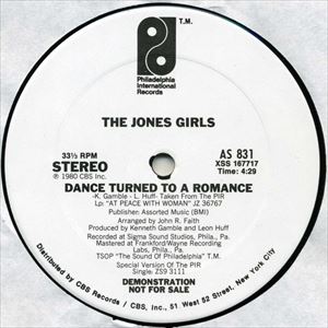 JONES GIRLS / ジョーンズ・ガールズ / DANCE TURNED TO A ROMANCE