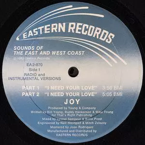 JOY (DISCO) / I NEED YOUR LOVE
