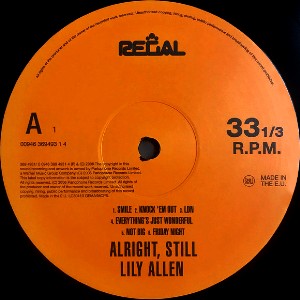 LILY ALLEN / リリー・アレン / ALRIGHT, STILL
